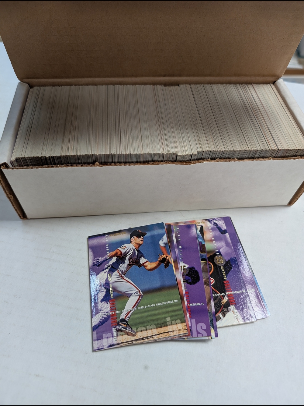 Baseball Card Lot with Purple Accent